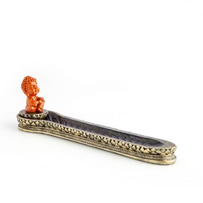 Red Baby Buddha Incense Burner