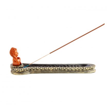 Red Baby Buddha Incense Burner