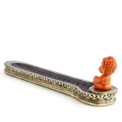 Red Baby Buddha Incense Burner