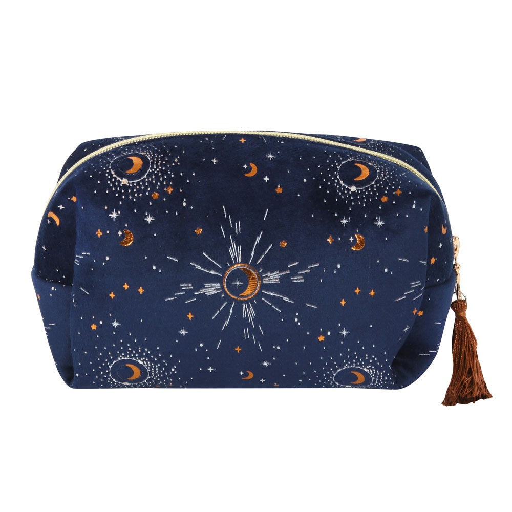 Crescent Moon Tasseled Makeup Bag