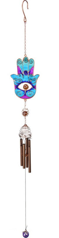Hamsa Hand Two Tone W/Chime