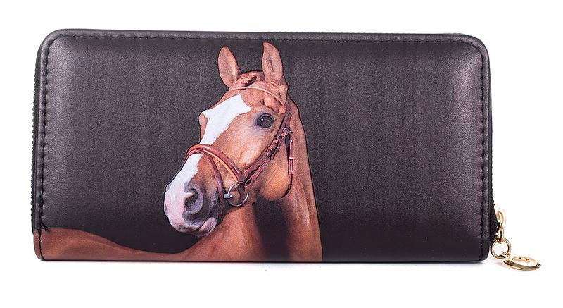 Chestnut Horse Zip Wallet