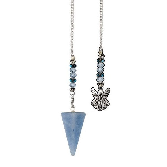 Pendulum Faceted Angelite Angel NEW!
