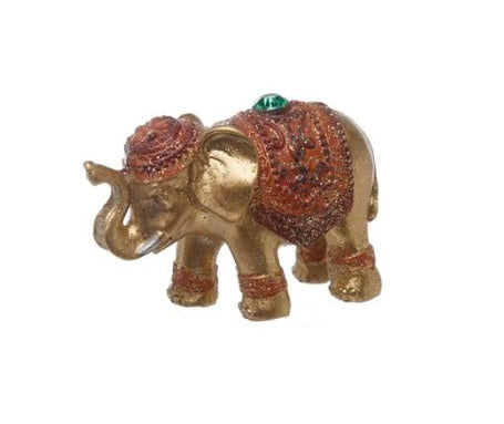 Metallic Glitter Lucky Elephant Incense Stick Holder