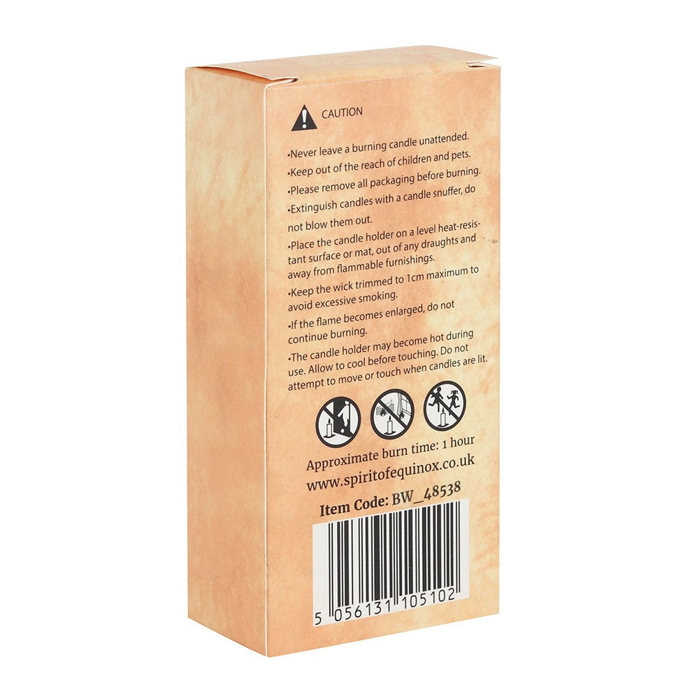Orange Beeswax Spell Candles - Confidence
