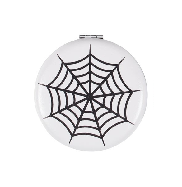 Bat and Spiderweb Compact Mirrors