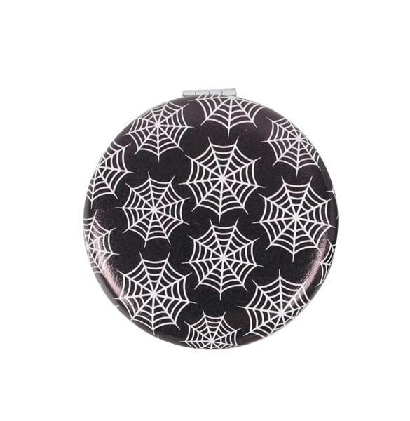 Bat and Spiderweb Compact Mirrors