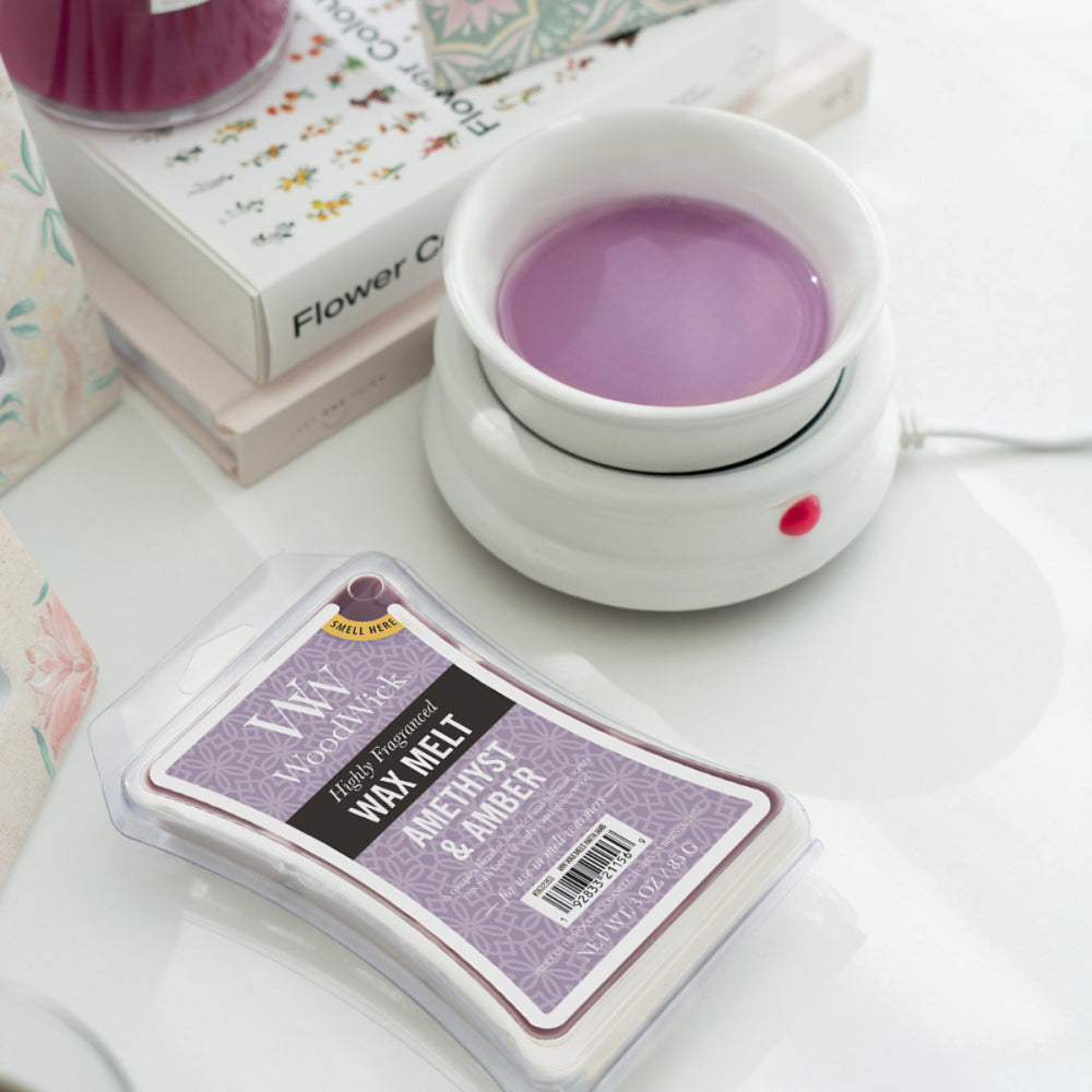 WoodWick Amethyst & Amber Wax Melt