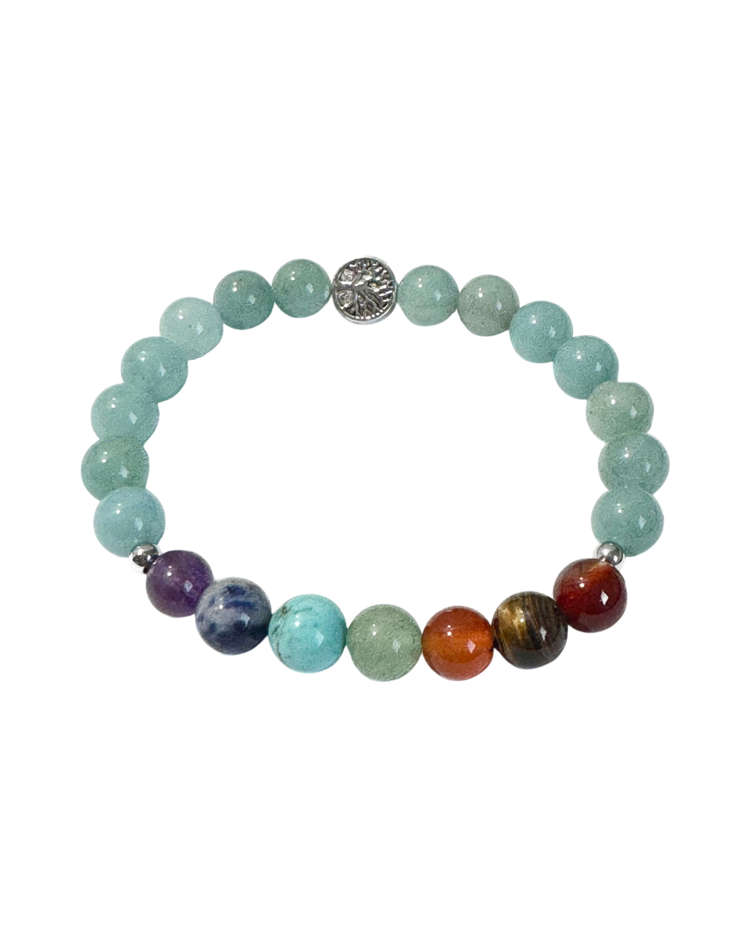 Chakra Bracelet with Tree of Life Bead