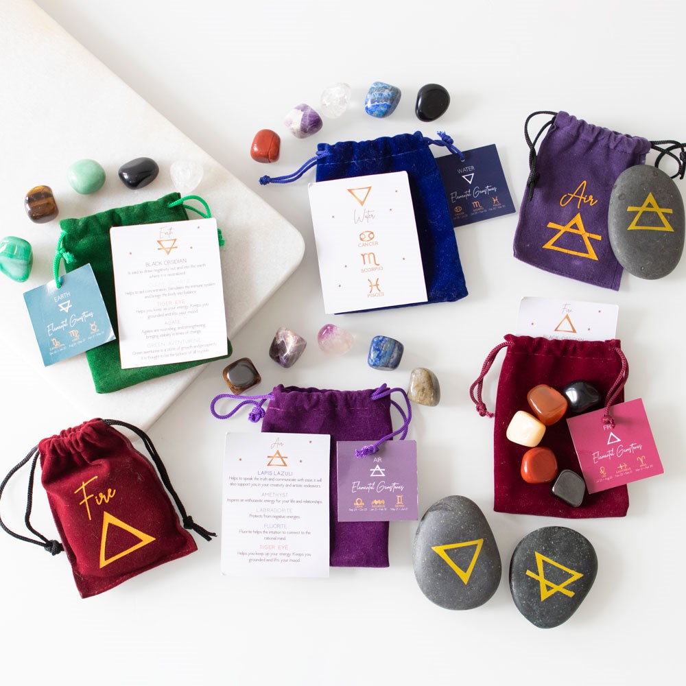 Four Elements Zodiac Rune Stones – Snazzi Gifts