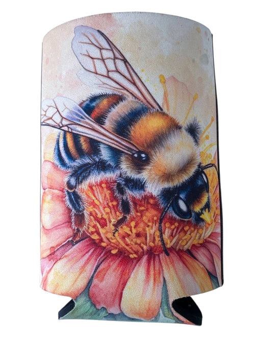 Bee Quote Flat Stubby Holder Cooler