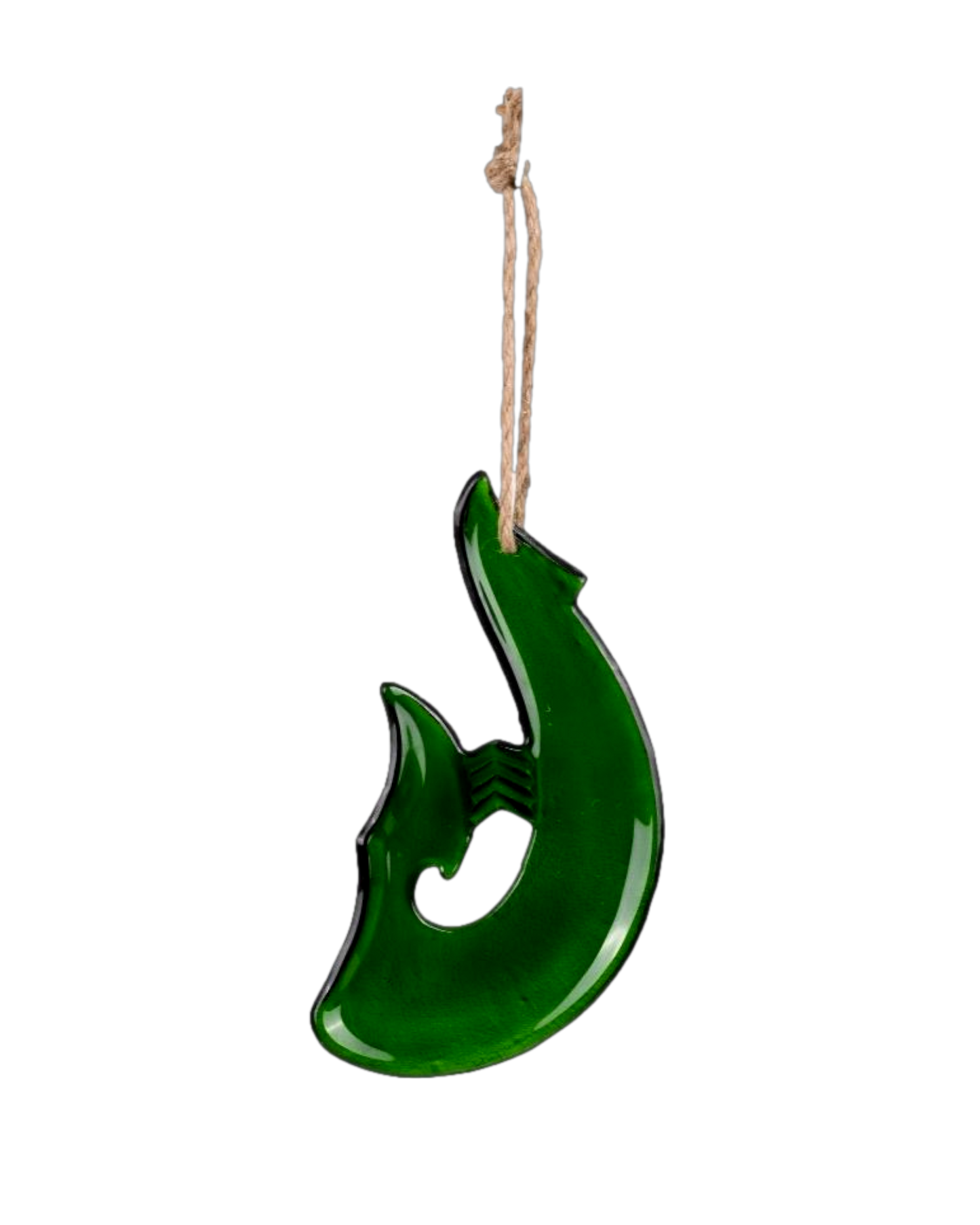 Matau (Fish Hook) Glass  Hanging