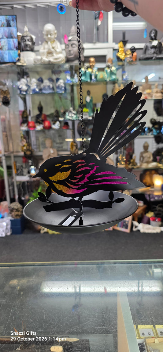 NZ Native Bird Feeder Fantail - Coloured