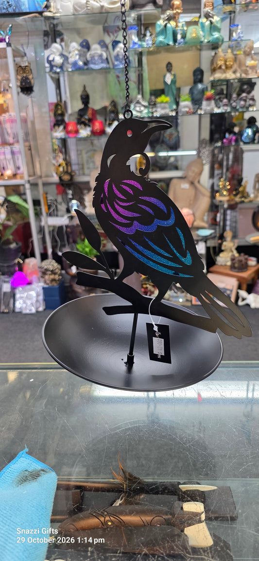 NZ Native Bird Feeder Tui - Coloured