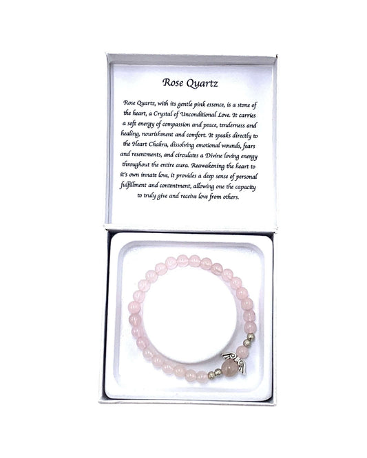 Rose Quartz bracelet - Angel