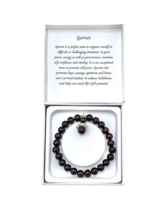 Garnet bracelet - Angel
