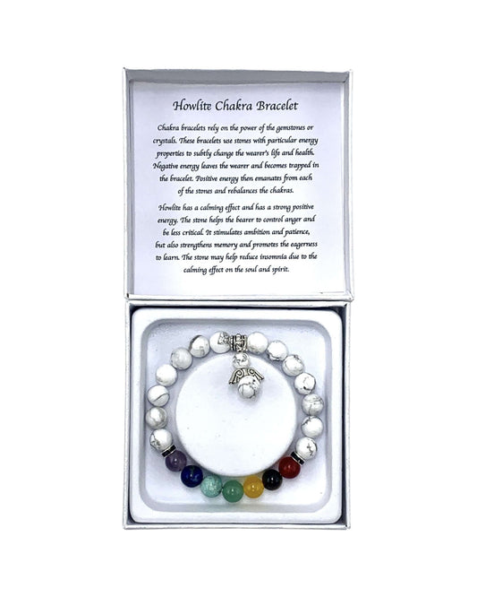 Howlite bracelet - Angel