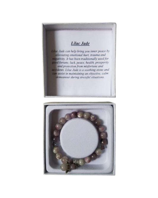 Lilac Jade bracelet- Angel