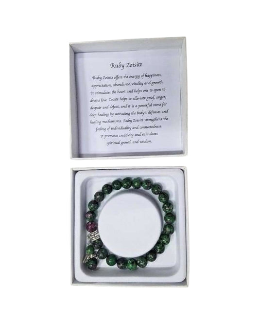 Ruby Zoisite bracelet - Angel