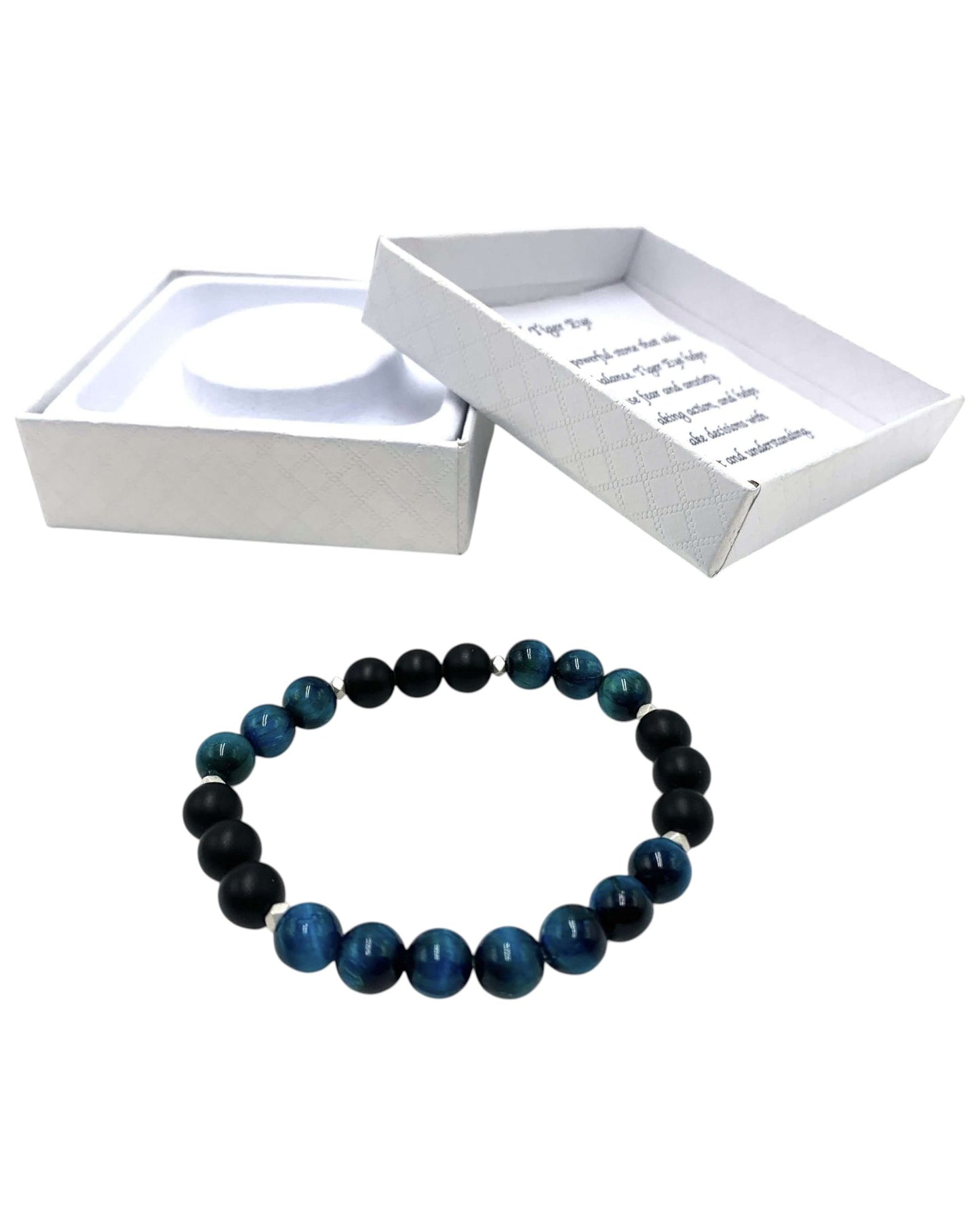 Teal Tiger Eye bracelet