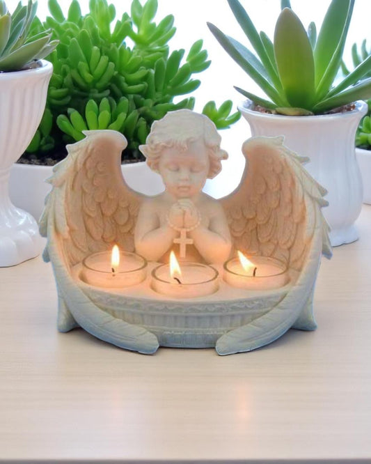 Praying Cherub Tealight Holder