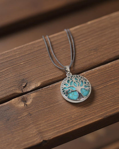 Tree of Life Gemstone Pendant