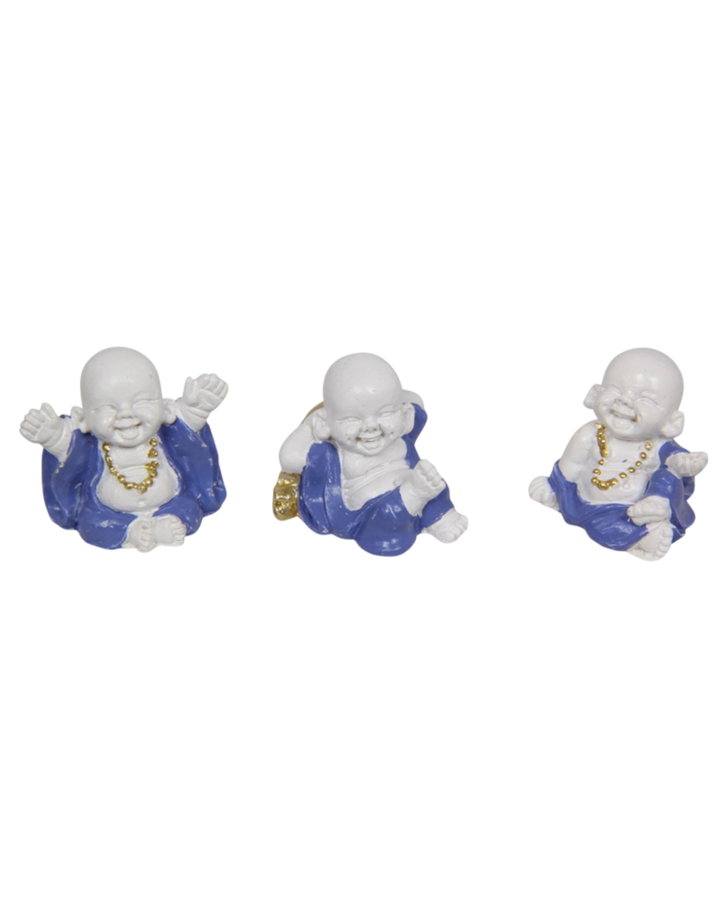 Miniature Blue/White Buddha