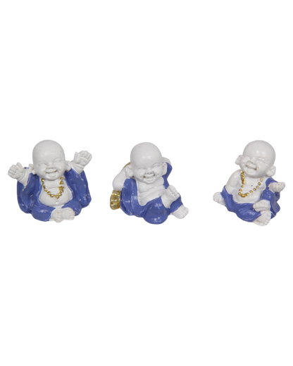 Miniature Blue/White Buddha