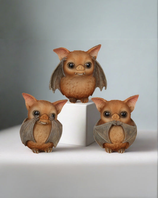 3 Sitting Wise Bats