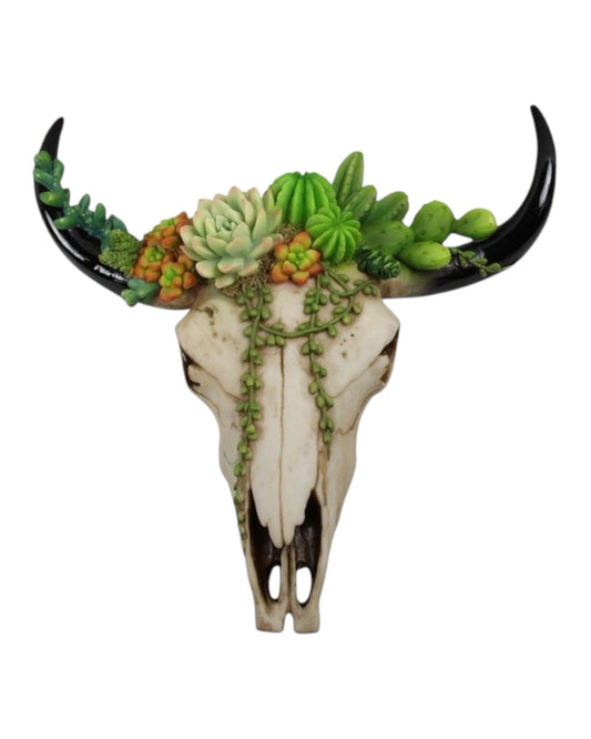 Cactus Cow Skull