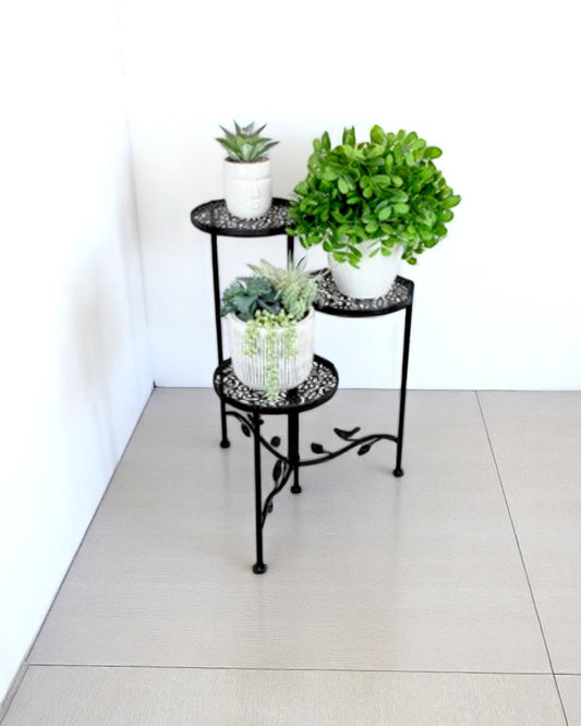 Back metal Triple Pot Stand