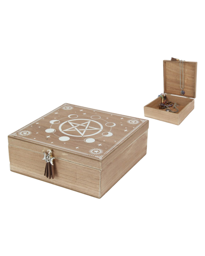 Square Wiccan Trinket Box