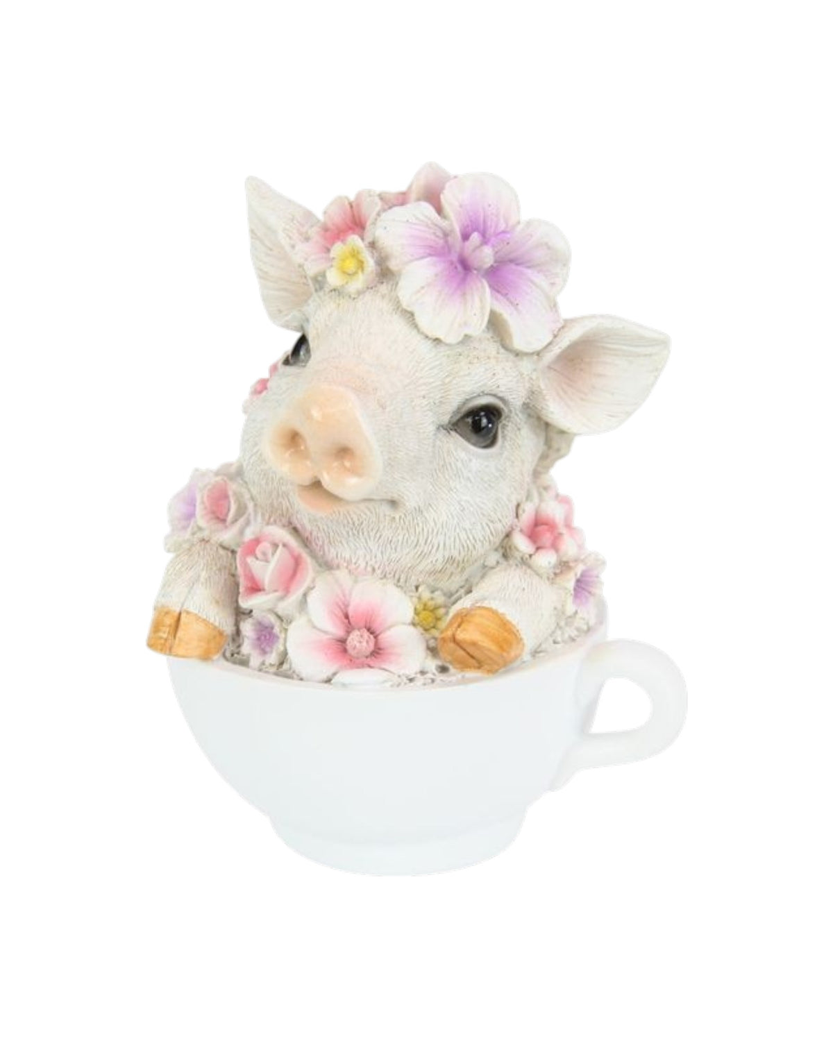 Floral Pig Teacup