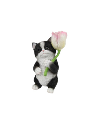 Standing Kittens with Roses