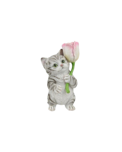 Standing Kittens with Roses