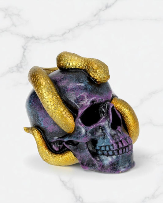 Purple Marble Skull w/Snk