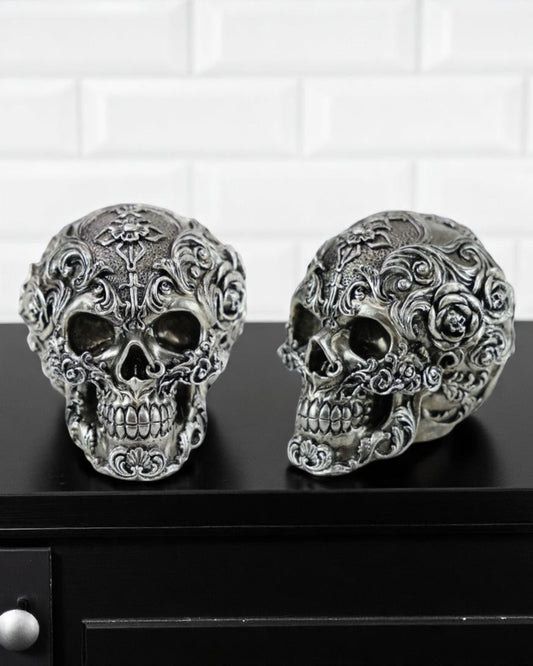 Antique Sliver Design Skull
