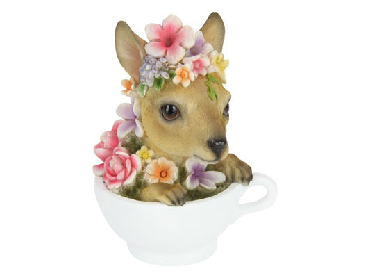 Floral Kangaroo in Teacup