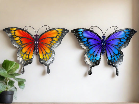 3D Metal Butterfly W/Art