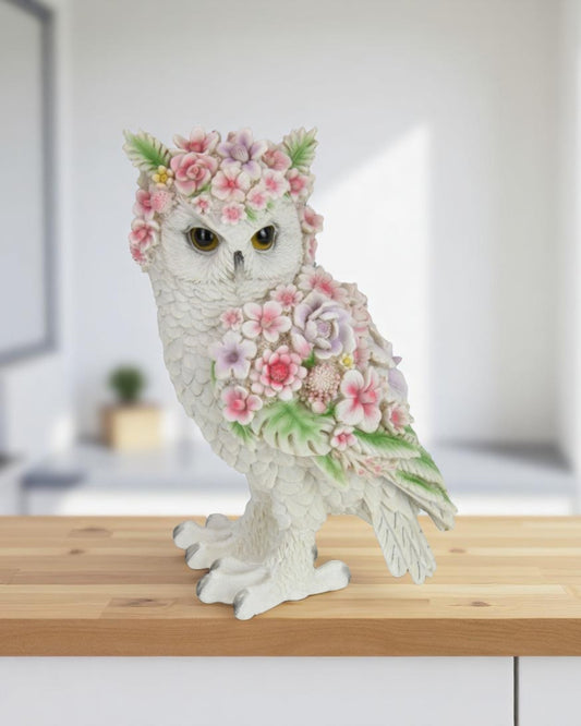 Owl with Flower Finish
