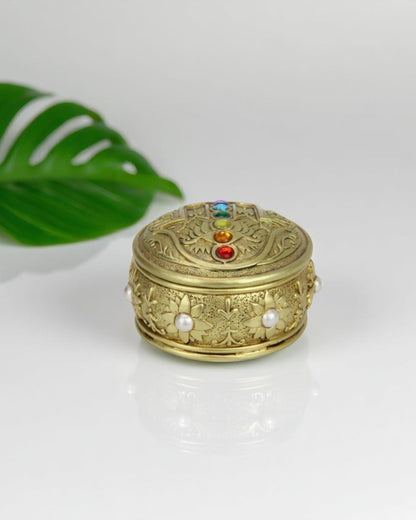 Hamsa Hand Gold Resin Box