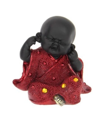 Cute Wise Monks Red Robe set of 3