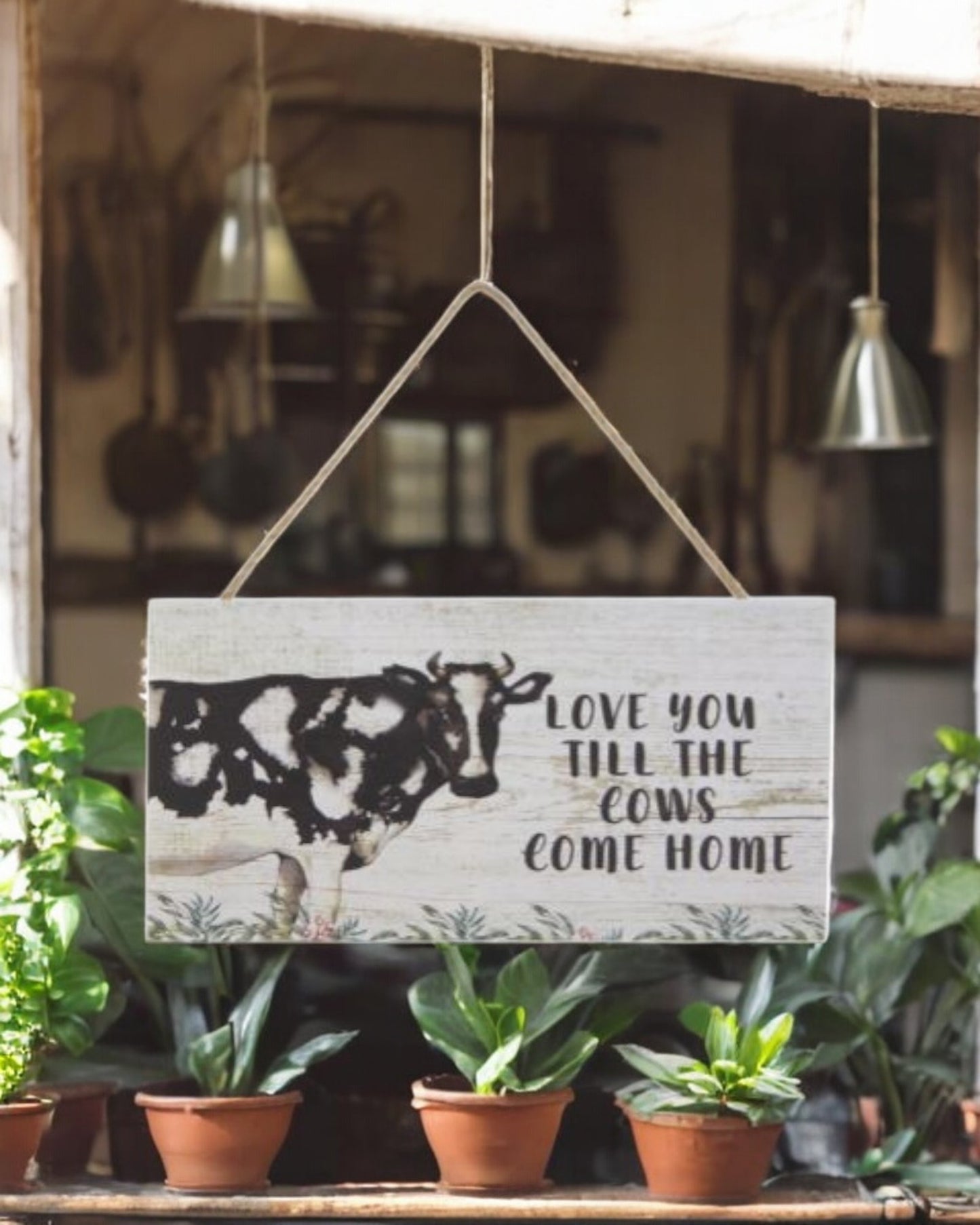 Love you till the cows come home Plaque