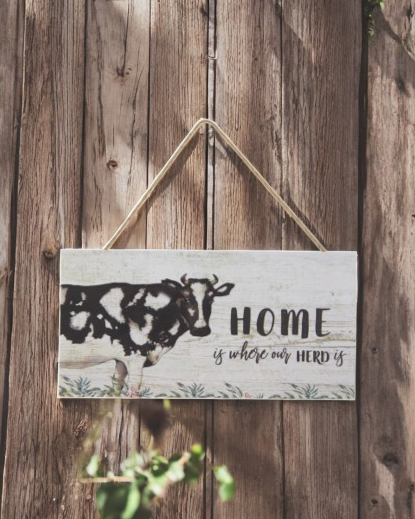 Home is where the herd is Plaque