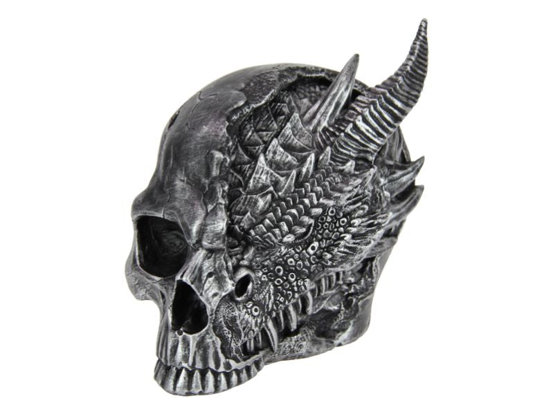 Antique Silver Skull/Drag