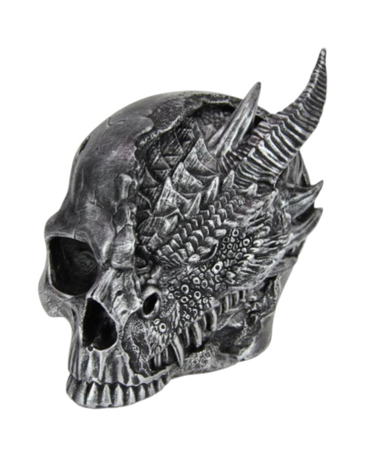Antique Silver Skull/Drag