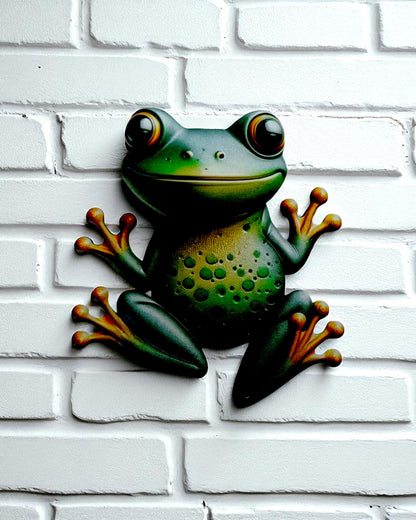 Metal Cute Frog Wall Art