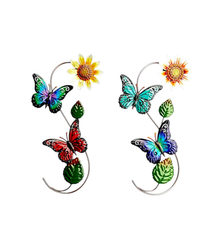 MetalSunflower/Butterfly Wall Art ( set of 2 )