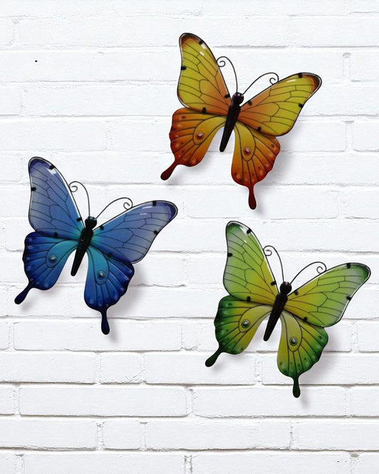 Metal/Glass ButterFly Wall Art