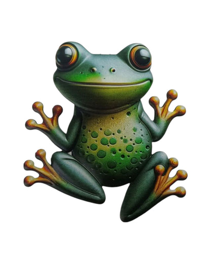 Metal Cute Frog Wall Art